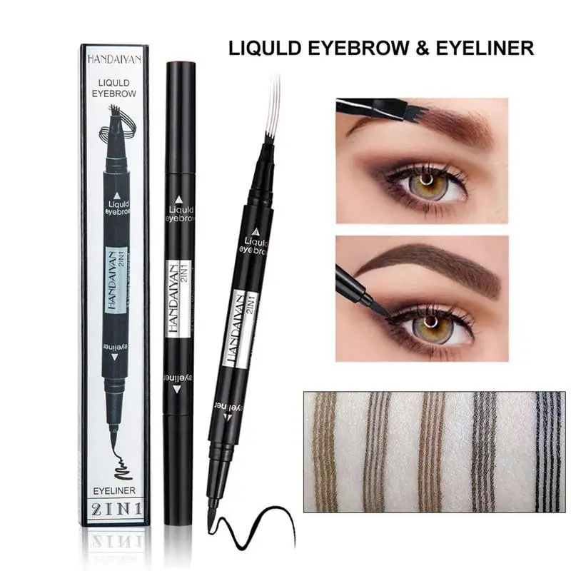Карандаш для бровей двойной карандаш водонепроницаемый и Sweatproof косметика глаз
