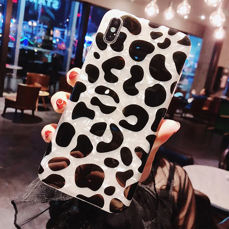 Lovebay чехол для телефона iPhone 6 6s 7 8 Plus X XR XS Max Модный Блестящий с раковиной