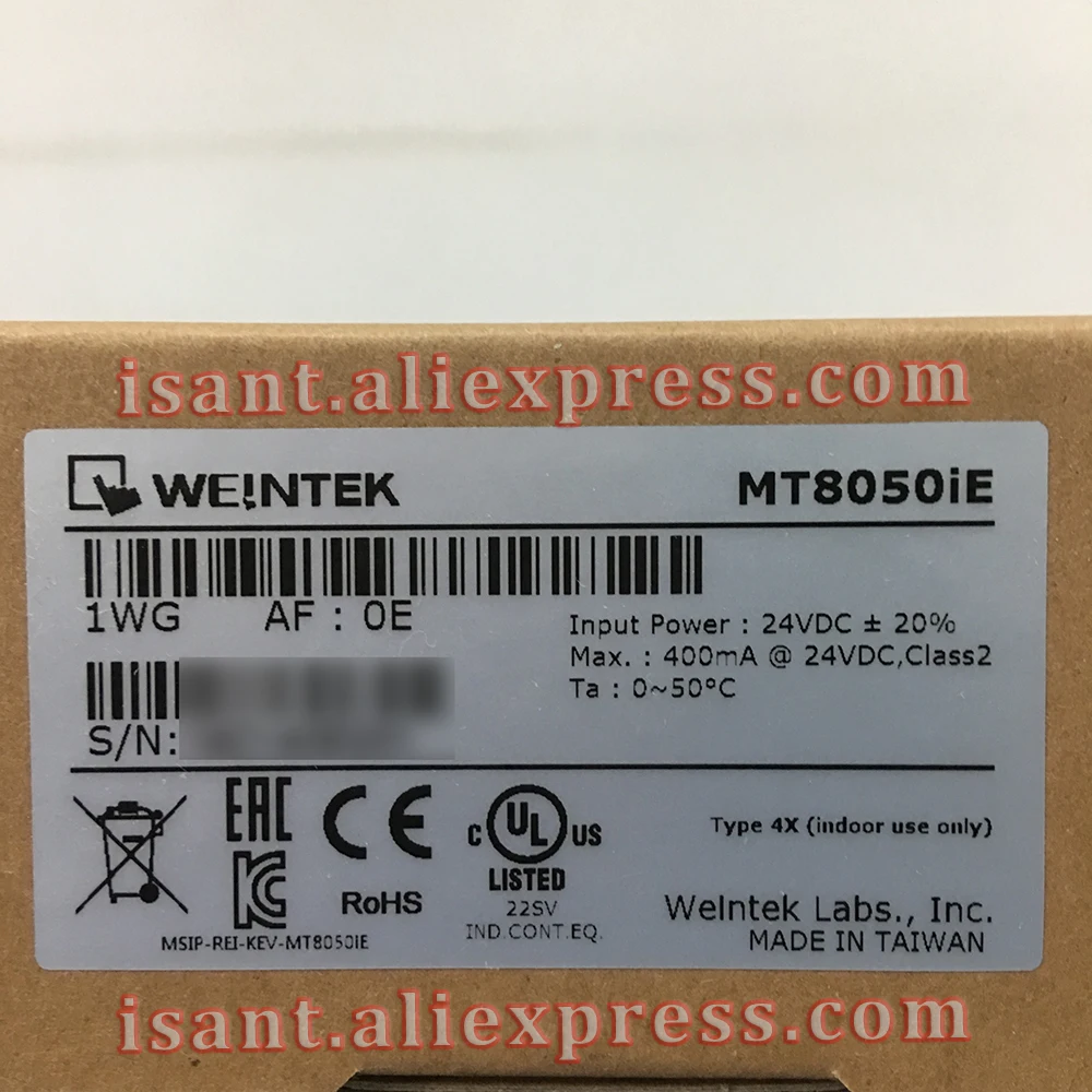 MT8050iE Weintek HMI 4 3 дюймовая сенсорная панель встроенный Ethernet (новый и