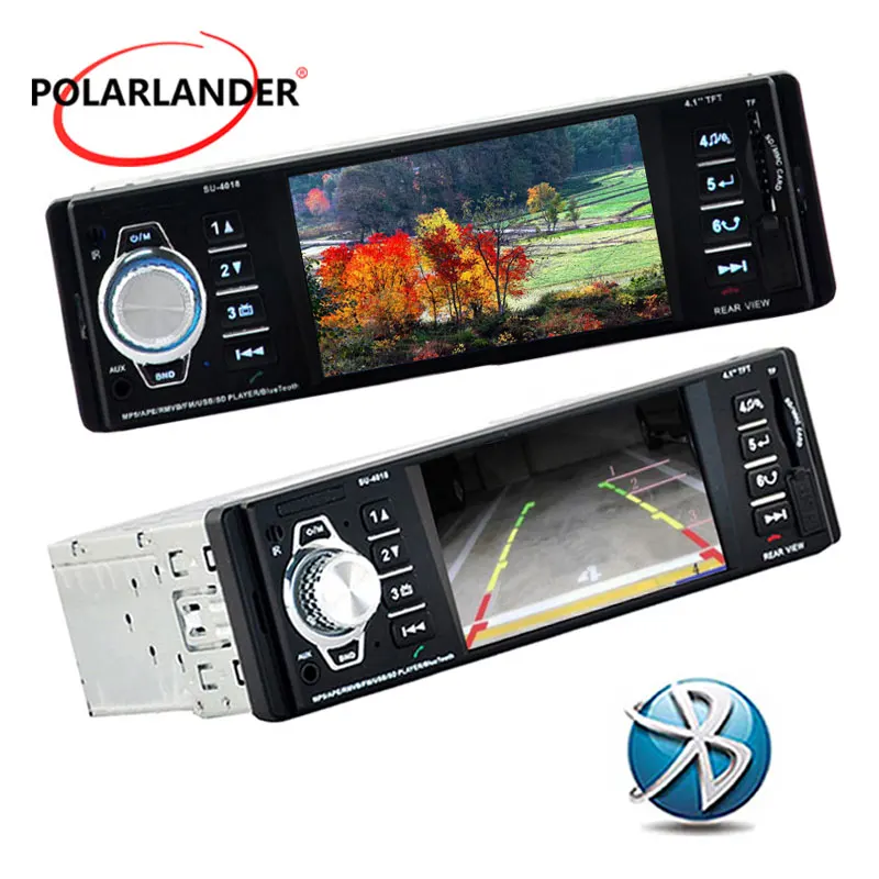 Автомагнитола 1 din Bluetooth MP4 MP5 MP3 Кассетный плеер аудио 4 дюйма TFT экран видео USB SD AUX IN