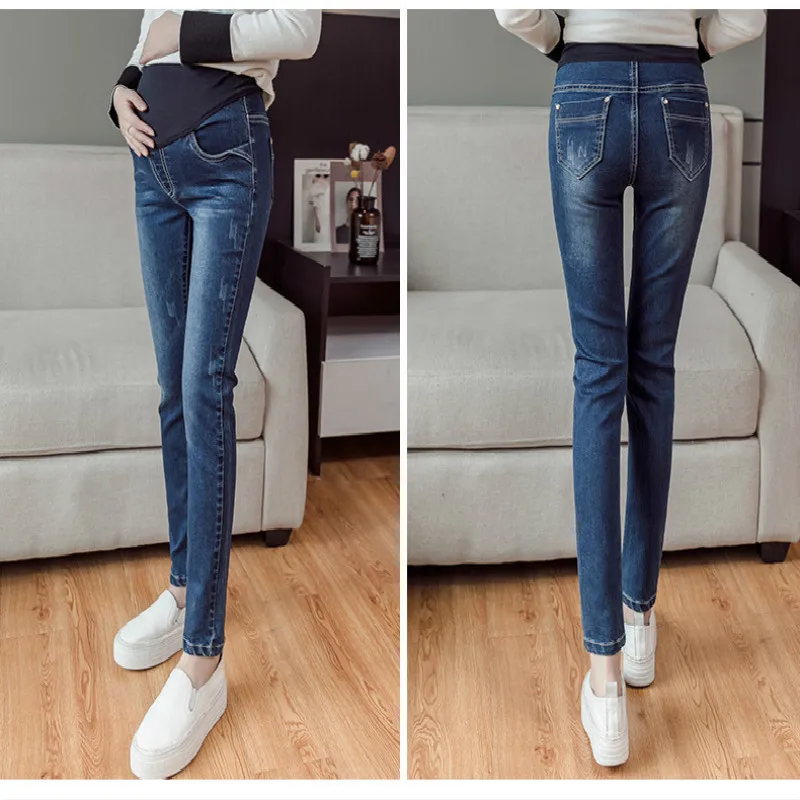 Новый продукт для беременных женщин Джинсы Брюки платье эластичная сила брюки