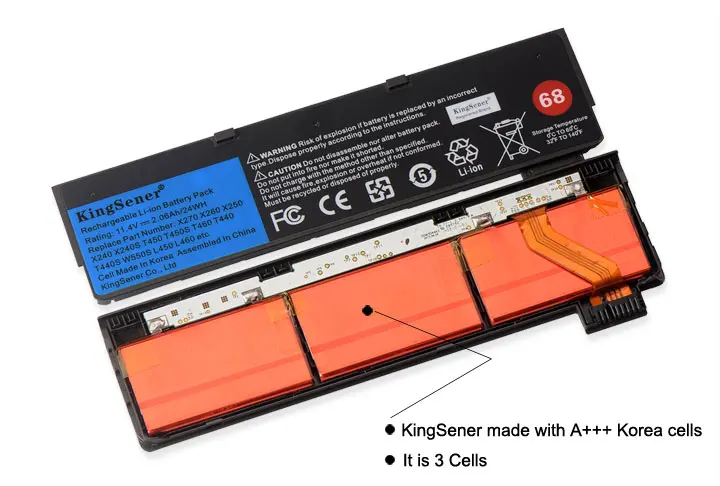 kingsener laptop battery for lenovo thinkpad x240 t440s t440 x250 t450s x260 s440 s540 45n1130 45n1131 45n1126 45n1127 3cell free global shipping