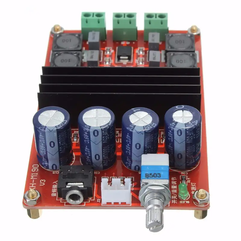LEORY 1 шт. TPA3116 2*100 W D2 двухканальный цифровой аудио усилитель доска 12 V-24 V для Arduino |