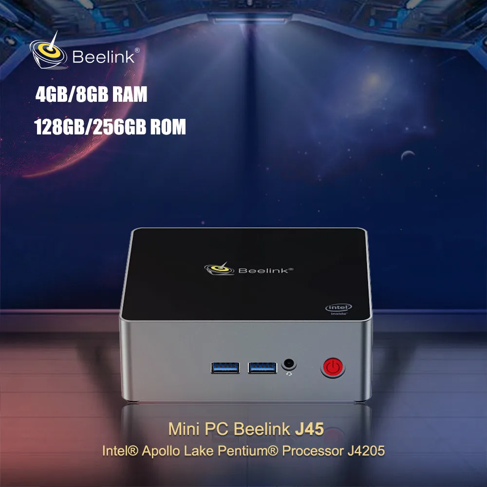 Beelink J45 Мини ПК Intel Apollo Lake Pentium J4205 Windows 10 четырехъядерный комплект верхней коробки 2