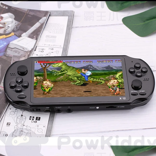Powkiddy 5 1 дюймов 8G Ретро игровая консоль HD экран двойной джойстик Ручной игровой