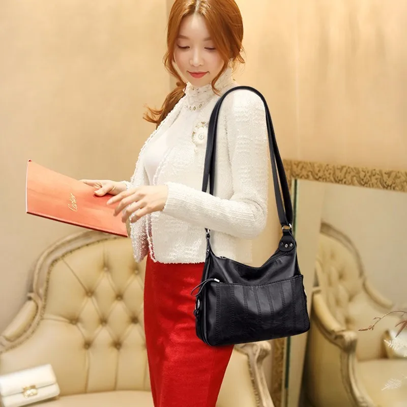 2019 сумки через плечо для женщин кожаная сумка Bolsos Mujer женская на женские