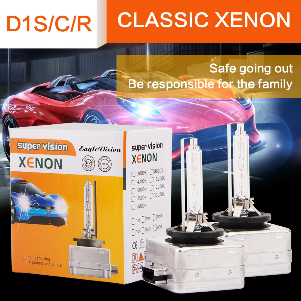 

evomosa AC exnon Headlight 12v 70w 8000LM D1S D2S D3S D4S Replacement Car Light Accessories 2 Piece