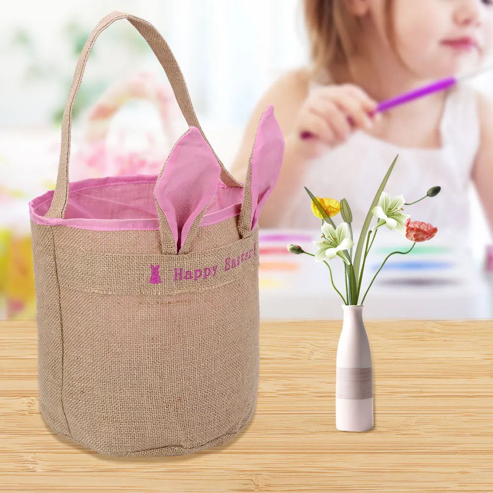 Горячая Пасхальная Мешковина Подарочная сумка для детей конфетная подарочная