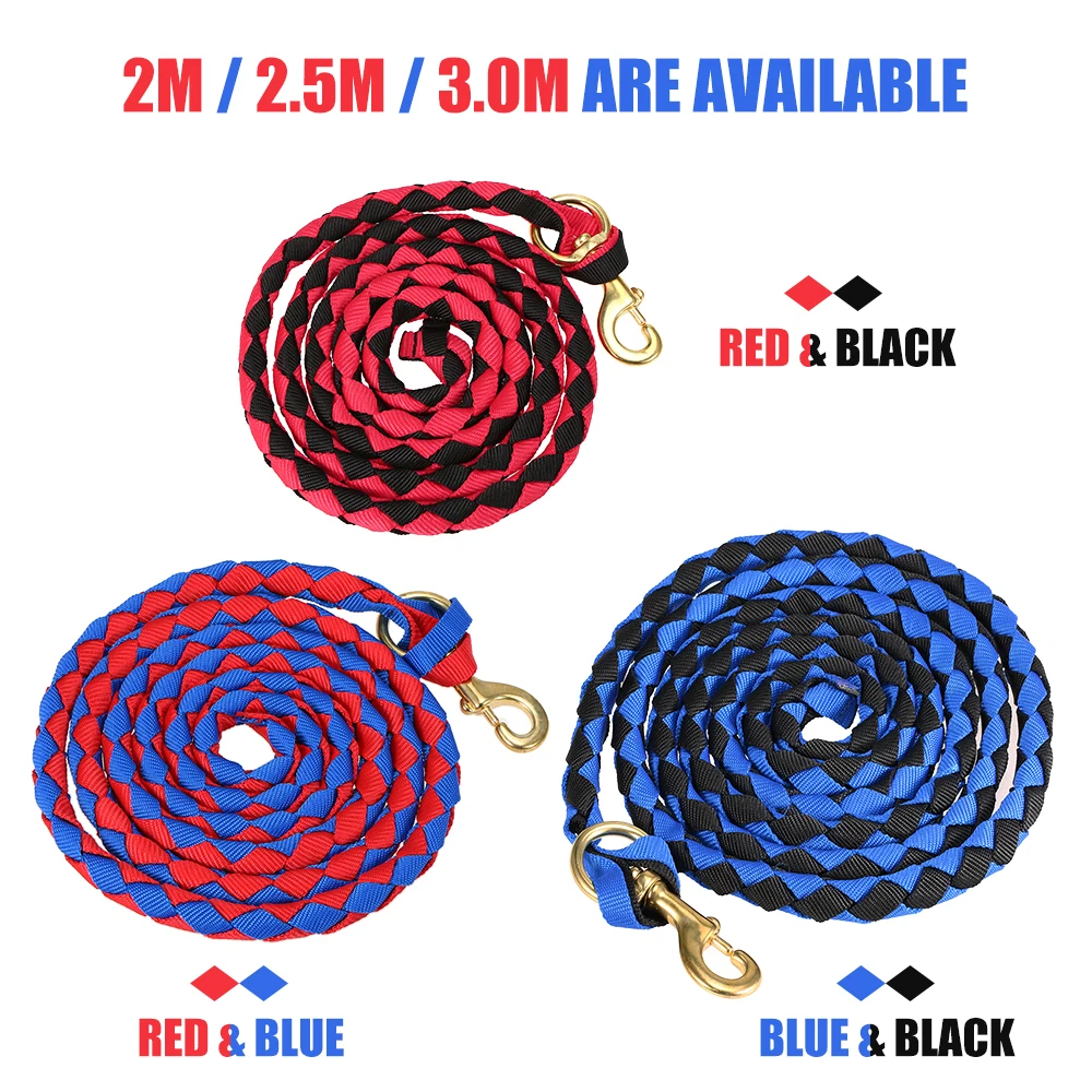 Высокое качество конский канат Halters с латунной защелкой тренировочная веревка
