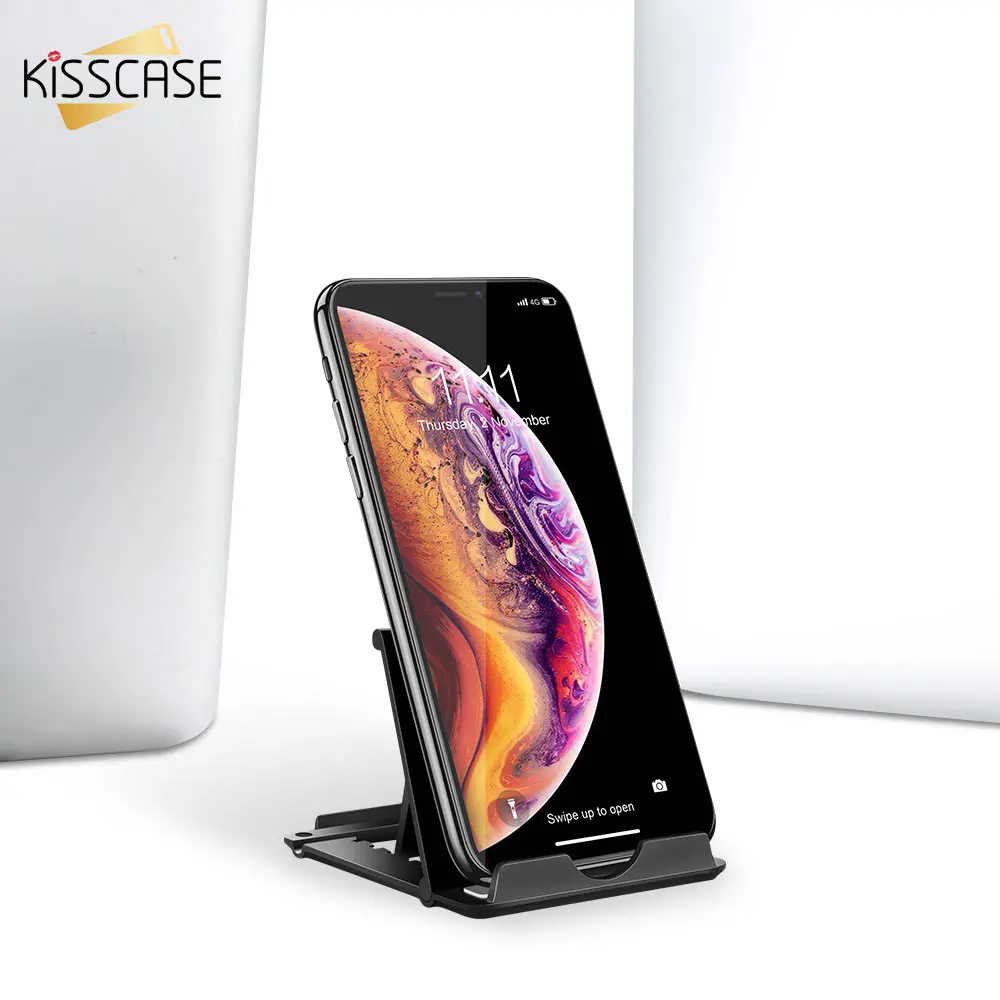 KISSCASE регулируемый держатель для мобильного телефона Подставка iPhone
