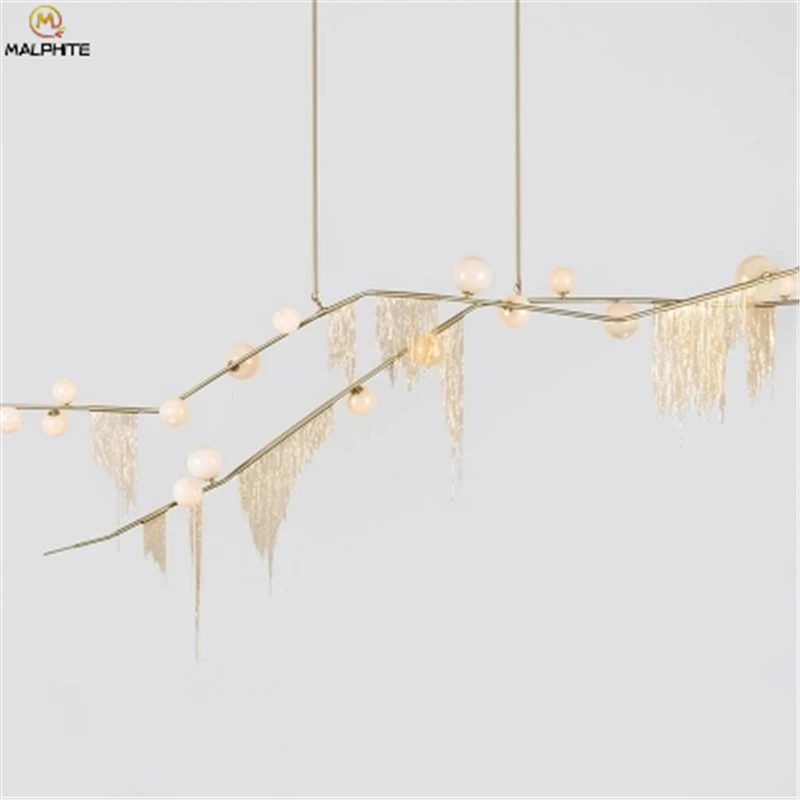 Современные роскошные подвесные светильники для гостиной столовой