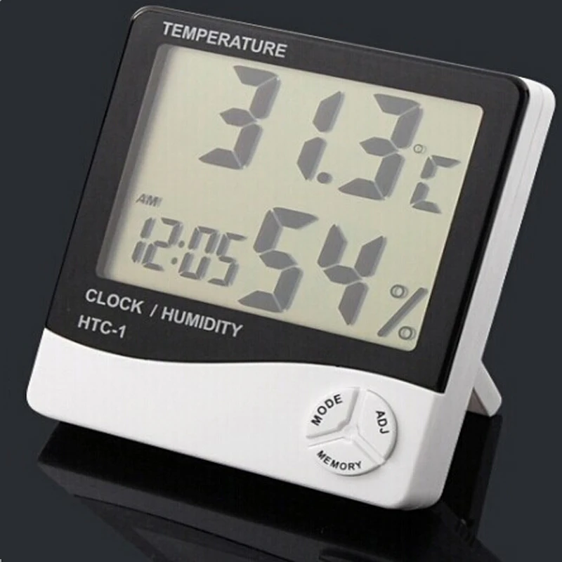 Цифровая метеостанция HTC1 с термометром и гигрометром электронный измеритель