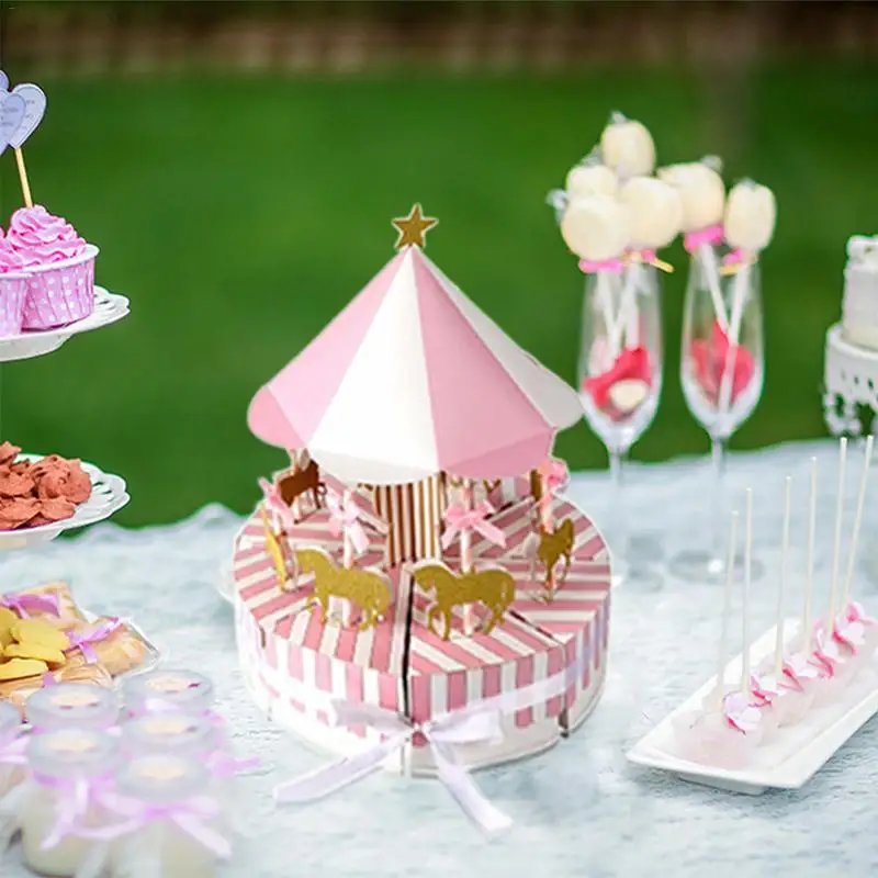 Romantic Carousel Candy Box Wedding Favors And Gifts Souvenir For Guest Party Gift Decorations | Дом и сад