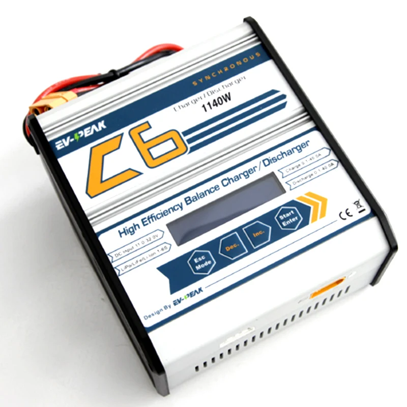 EV PEAK 1 6S 1140 Вт Зарядное устройство Lipo высокой мощности/зарядное C6 для модели