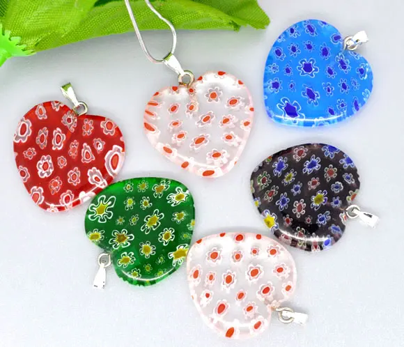 DoreenBeads 10 смешанных стеклянных лампочек milleфиори (B08434) yiwu|jewelry resize|jewelry playboyjewelry cake |