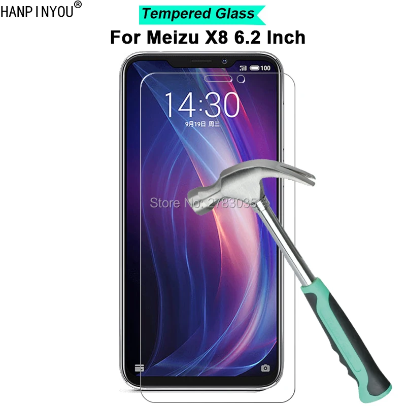 Для Meizu X8 6 2 &quotновая твердость 9H 2.5D ультра-тонкая закаленная Защитная стеклянная