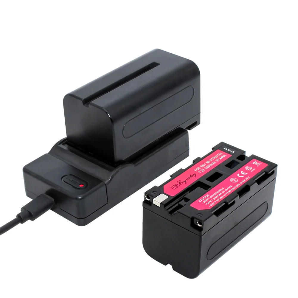 Фото Аккумулятор для цифровой камеры 2шт + USB зарядное устройство NP F750 F770 SONY CCD RV100 RV200 SC5(China)