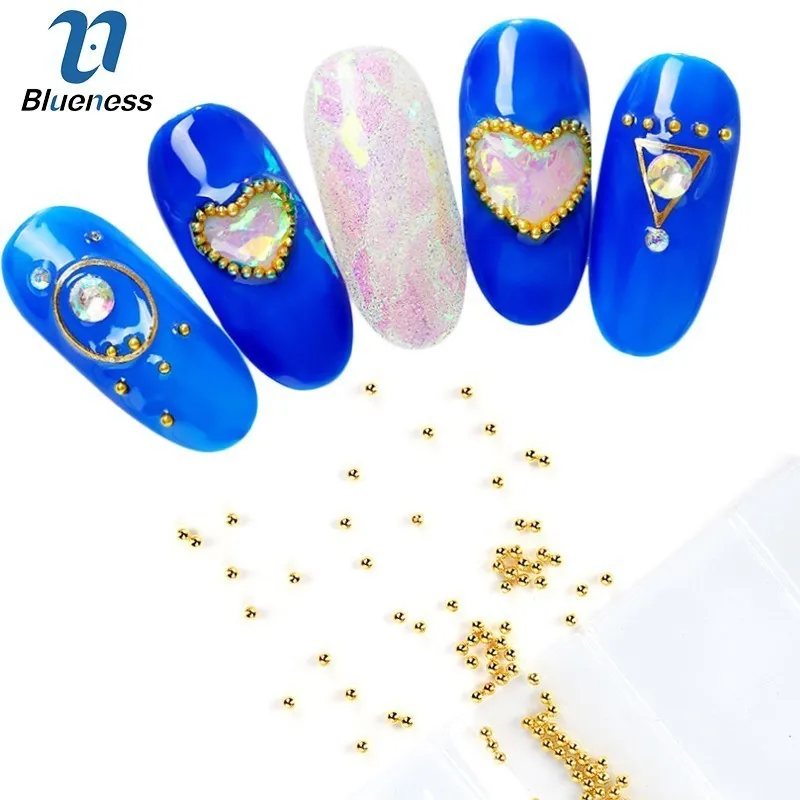 Blueness 1 сумка мини стальной шарик дизайн ногтей инструмент для украшения