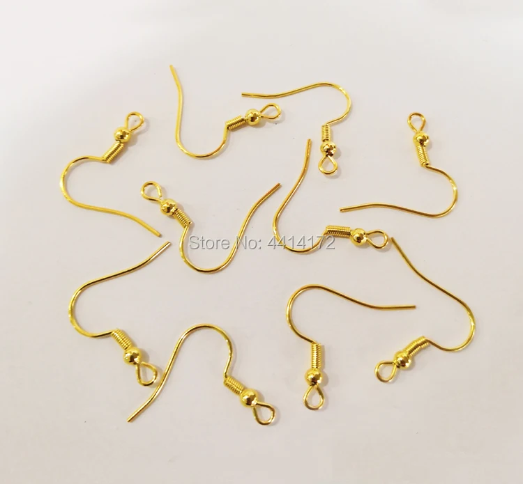 

Free Shipping 20mm gold color tone Stainless Steel Earring Clips Clasps Hooks Men Women's DIY jewelry findings 100pcs (50pairs)