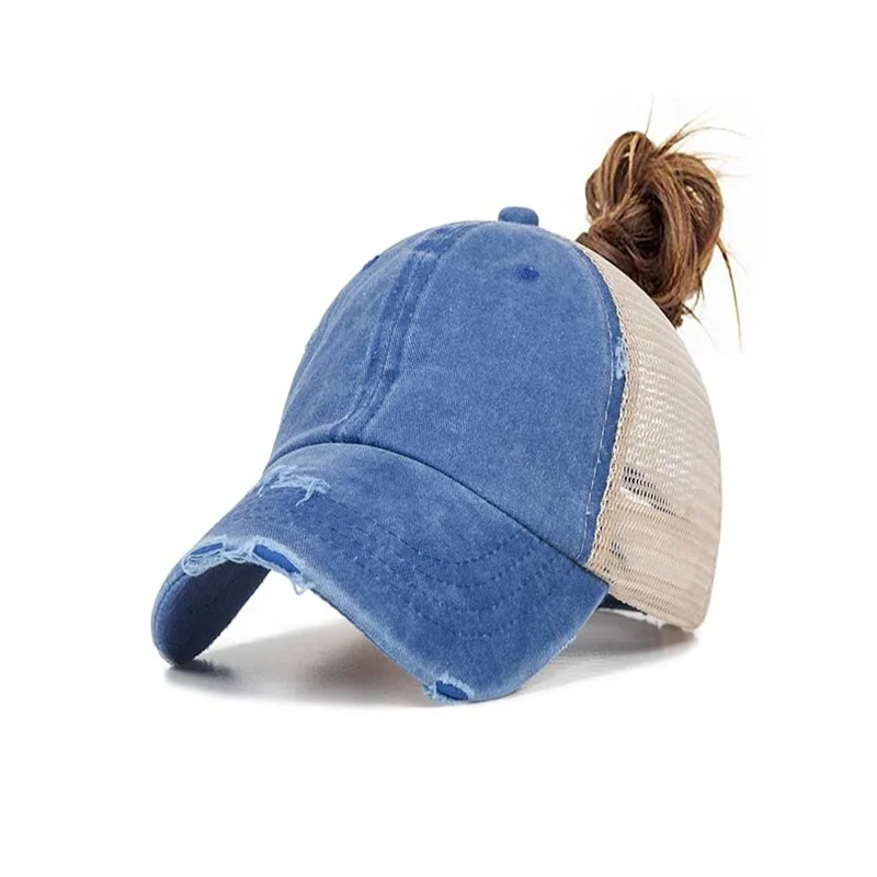 2020 летняя бейсболка женский хвостик с дышащей сеткой регулируемые кепки Snapback