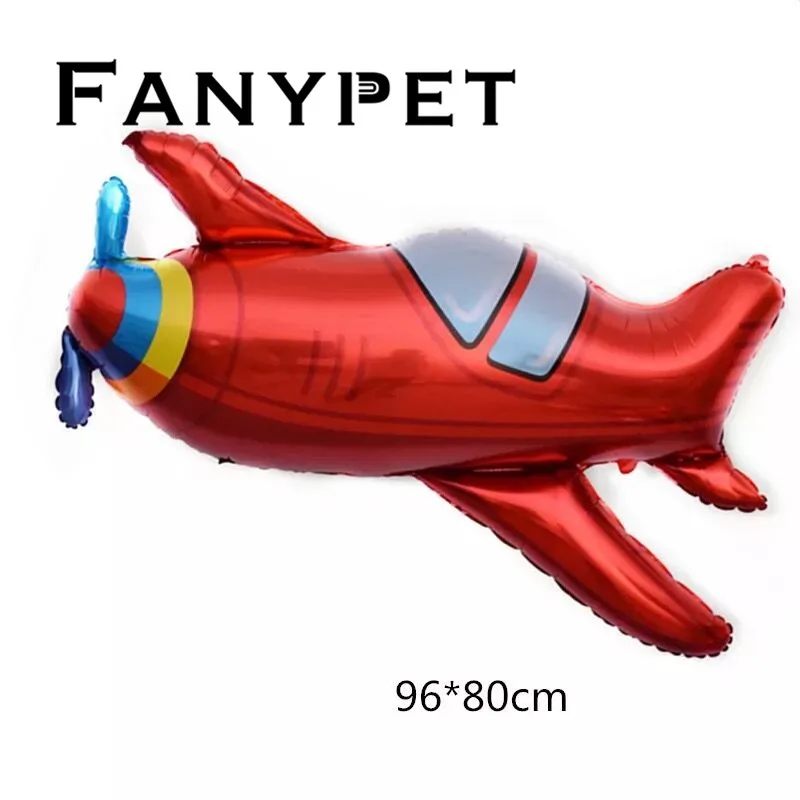 

Large Size Plane Foil Balloons Cartoon Happy Birthday Wedding Decoration Globos Party Inflatable Air Balls For Kids Gift