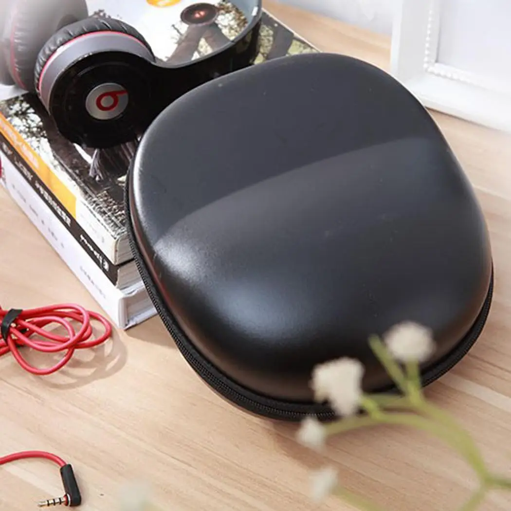 Портативный эва переносной Жесткий футляр сумка для хранения черный наушников