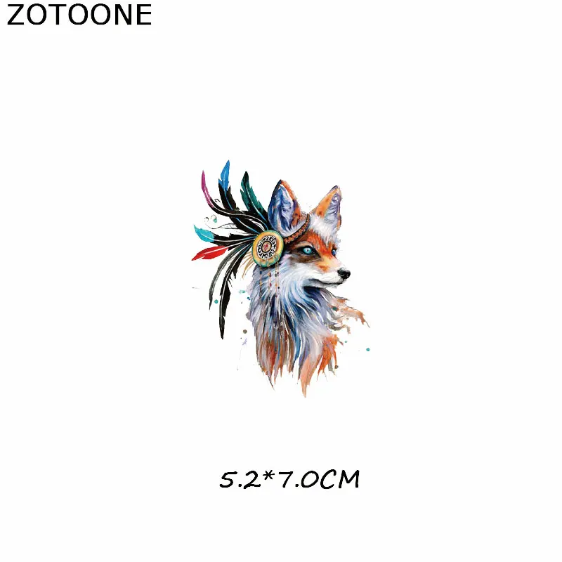 ZOTOONE акварельные нашивки с животными термоклейкие тигром для детской одежды