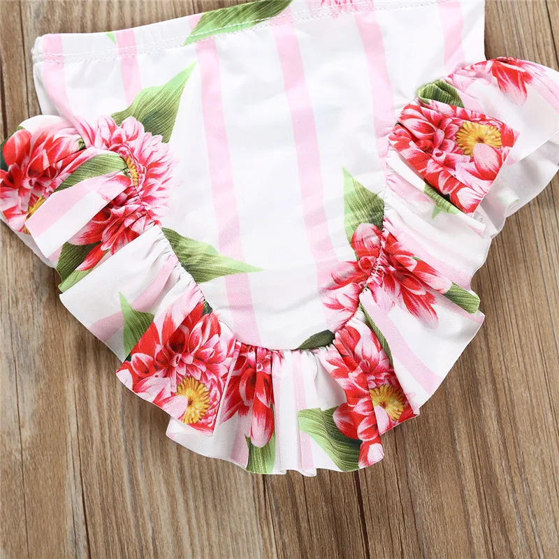 Boho Kids/Модная одежда для купания маленьких девочек летние хлопковые укороченные