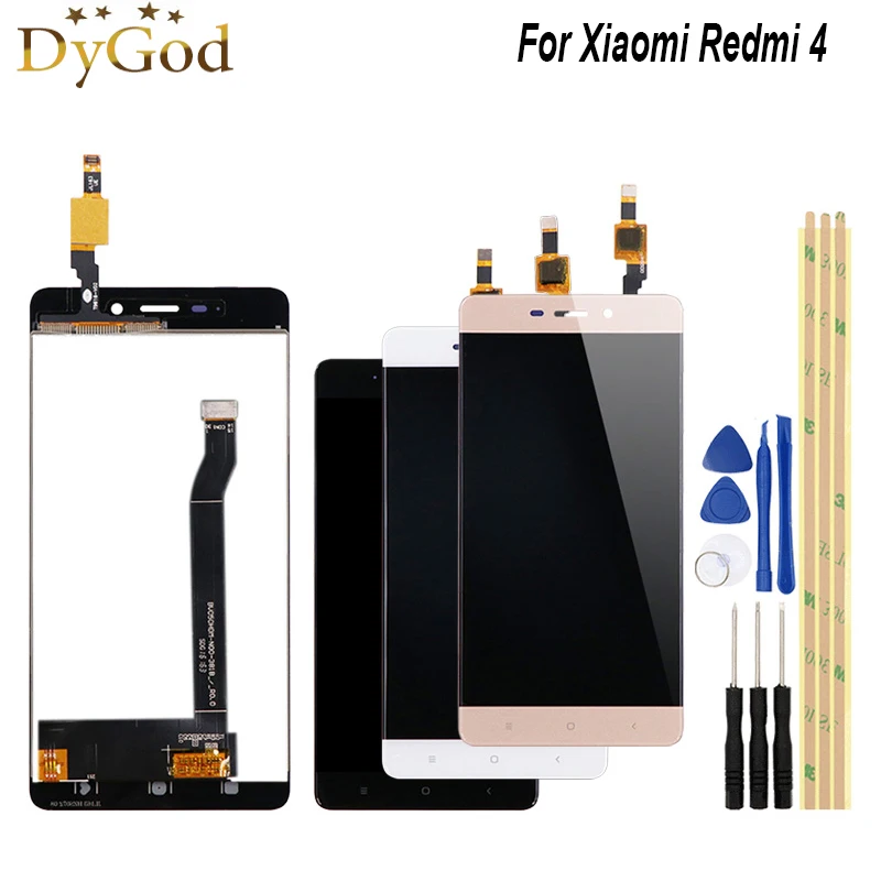 DyGod для Xiaomi Redmi 4 Стандартный 2 Гб ОЗУ ЖК дисплей и сенсорный экран дигитайзер