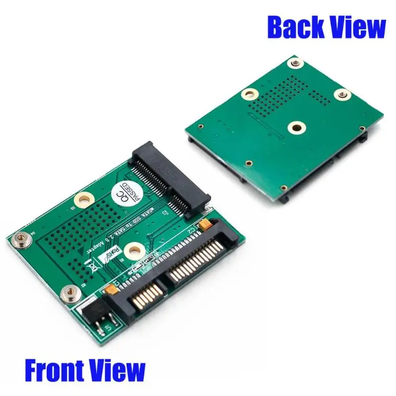 Mini PCI E Msata SSD на 2 5 дюймовый переходник SATA карта Модуль платы с металлическим