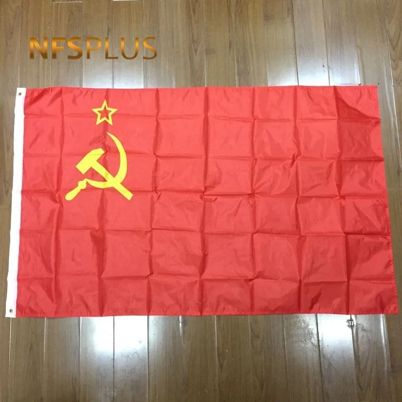 Russian Flag USSR CCCP Russia 90x150cm Polyester Hammer and Sickle Printed Union of Soviet Socialist Republics Flags Banners|Флаги