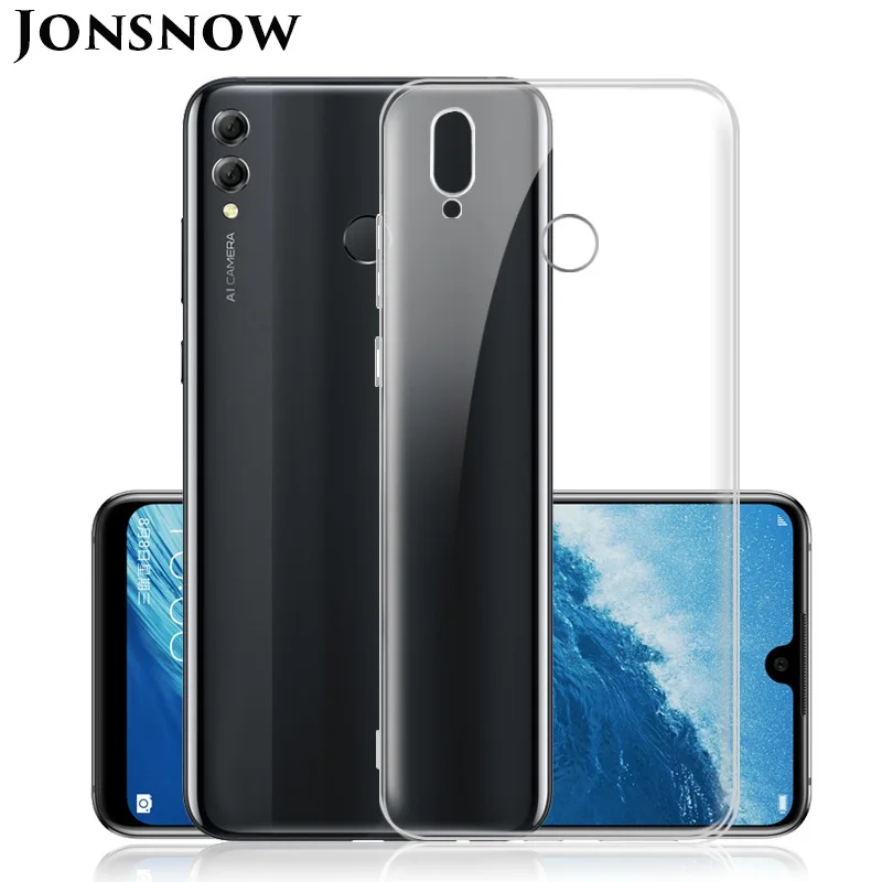 Ультратонкий Прозрачный мягкий чехол для huawei Honor 8X прозрачный силиконовый Полный