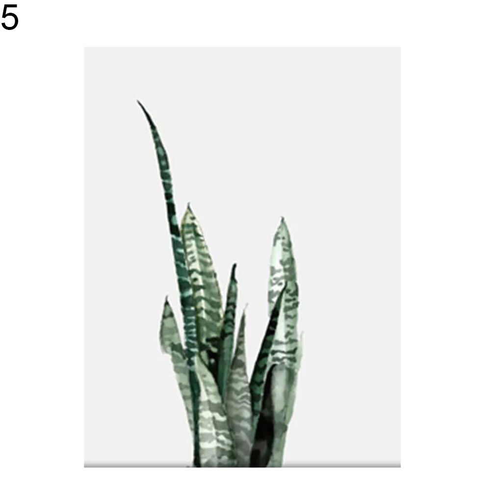 Nordic Style Pastoral Green Plant Leaves Modern Minimalist Decorative Painting Wall Decoration | Дом и сад