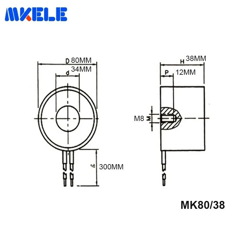 Миниатюрная Электромагнитная катушка MK80/38 надежная электропромышленная
