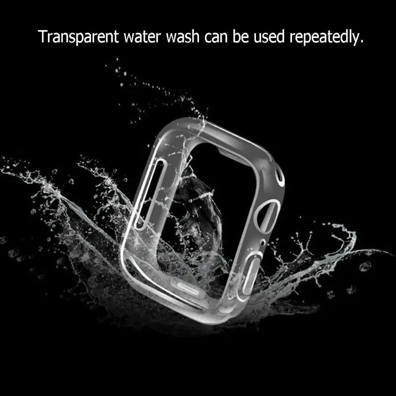 Ультратонкий Мягкий защитный чехол из ТПУ с полупокрытием для Apple Watch Series 4