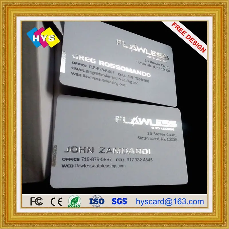 Transparent gold foil business card and smart or RFID supply | IC/ID Card - Фото №1