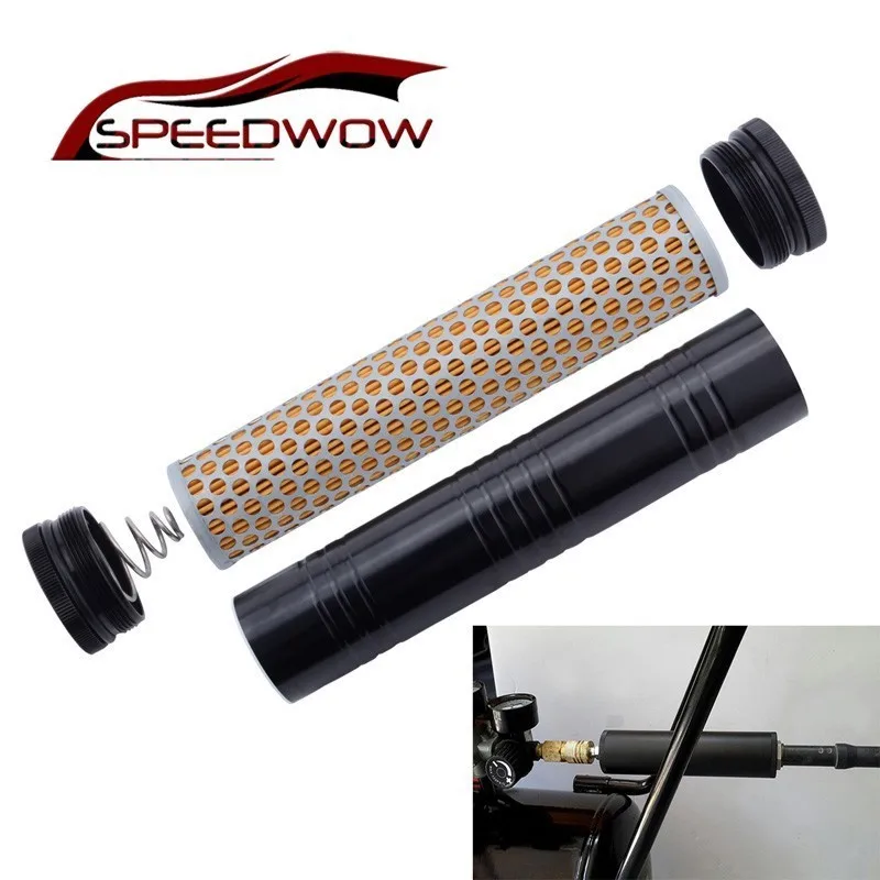 SPEEDWOW Заготовка алюминиевый топливный фильтр 1/2 28 &quotРезьба воздушный турбофильтр