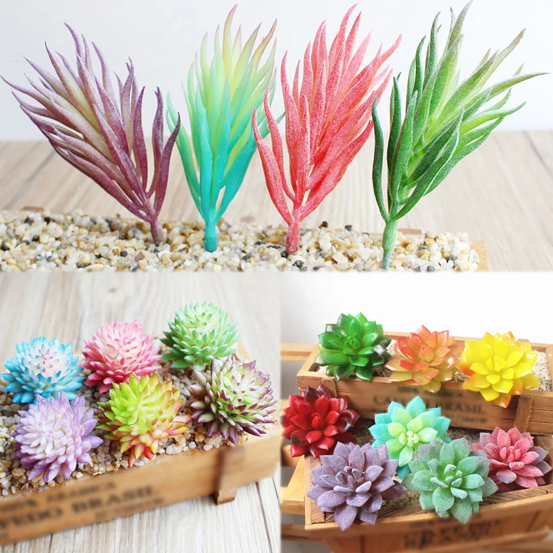 Лидер продаж 1 шт. суккуленты Популярные Искусственные растения вечерние