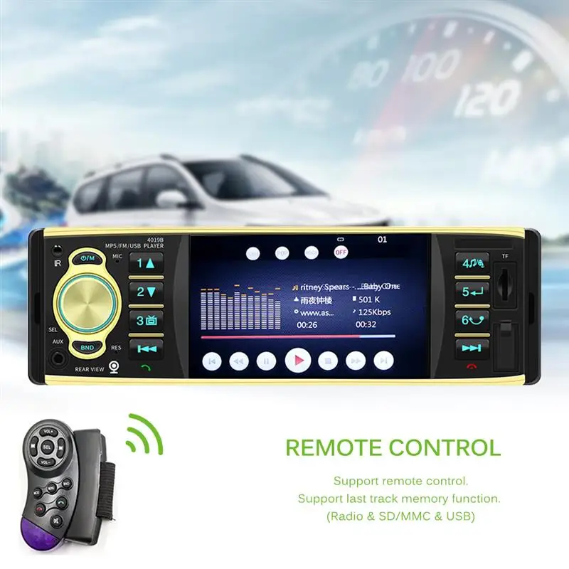 4 1 &quotTFT HD Цифровой Bluetooth MP5 плеер MP4 APE MP3 с USB/SD FM Радио цифровые часы рулевое колесо