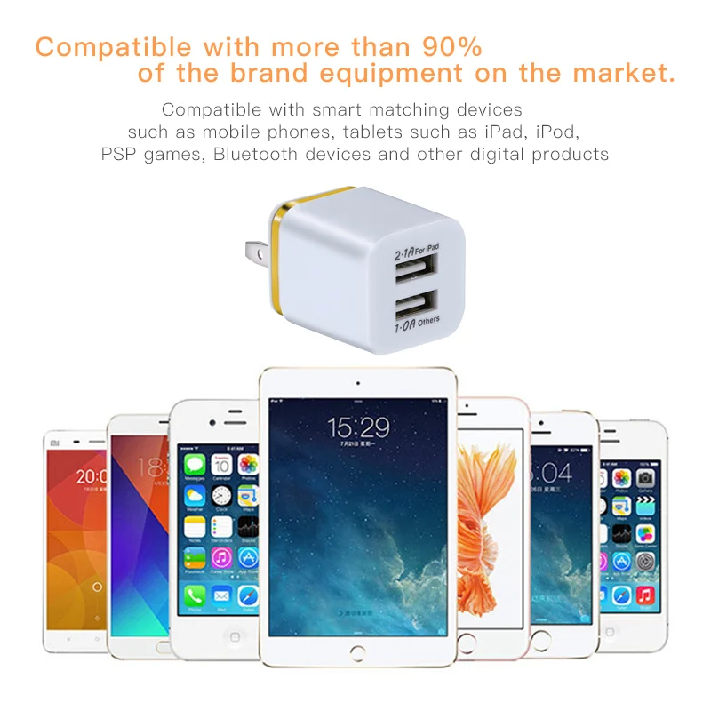 USB Зарядное устройство для iPhone X XS MAX 8 iPad стены ЕС США адаптер samsung S9 плюс Xiaomi Redmi Note 5