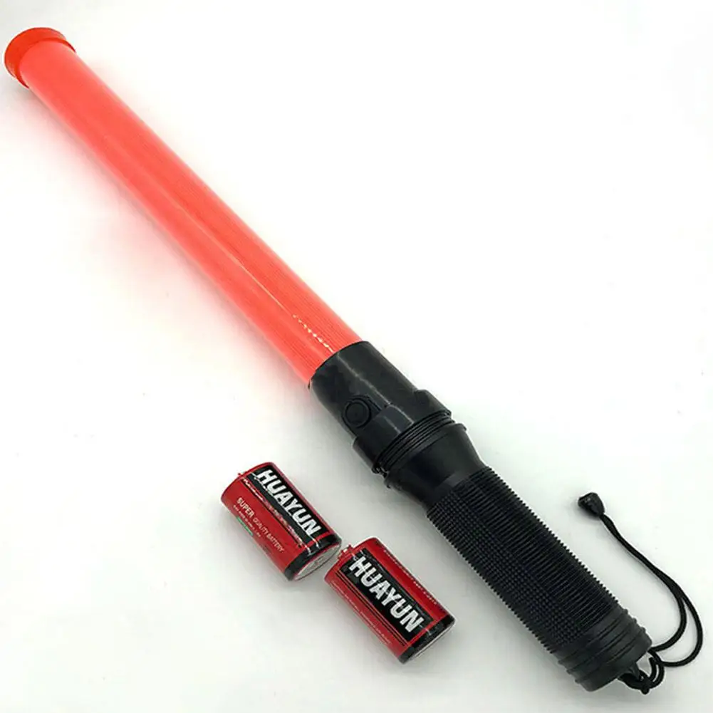 

LanLan Outdoor LED Traffic Safety Signal Warning Flashing Wand Baton Police ref baton Safety signal command tool