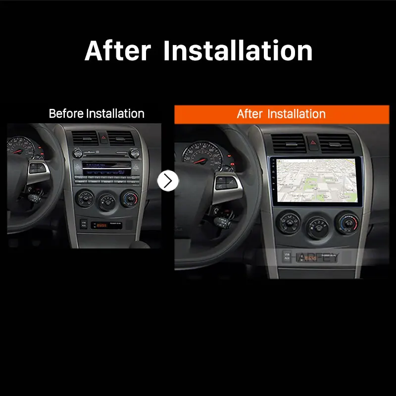 Harfey Авторадио Навигация для Toyota Corolla 2006 2012 Автомобильный GPS мультимедийный плеер