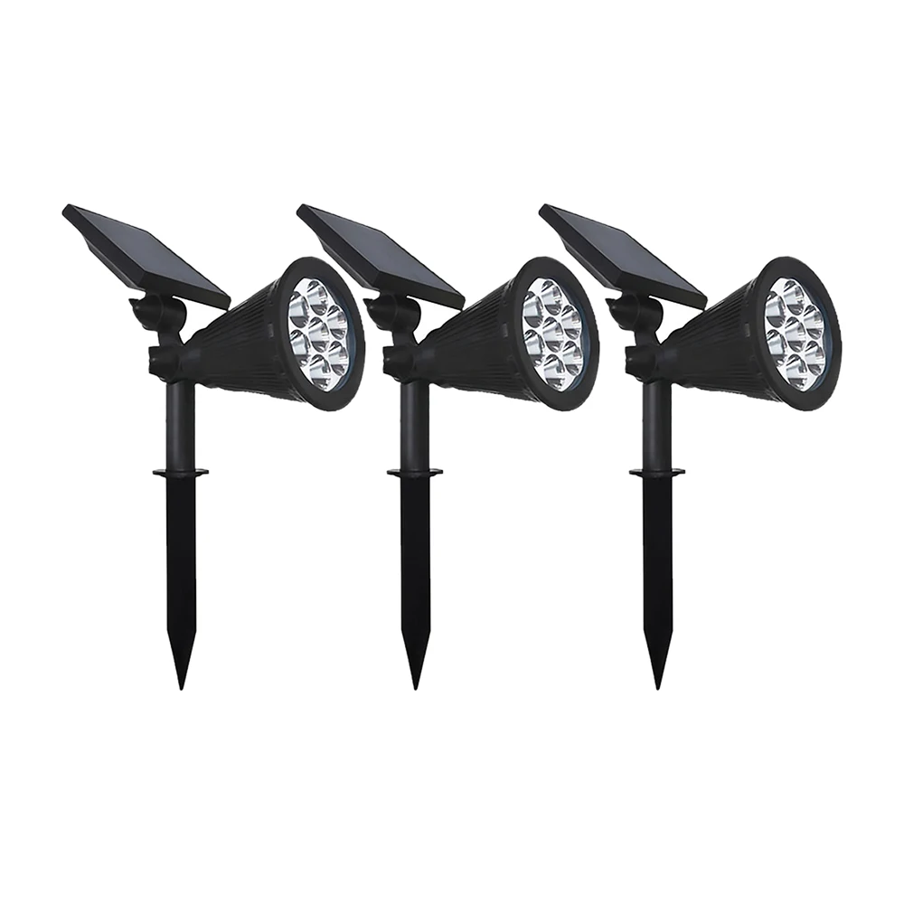 Party luminous props 7 LED Spotlight Lawn Lamp Outdoor Garden Solar Panel Power Adjustable Flood Light Landscape Lighting | Дом и сад