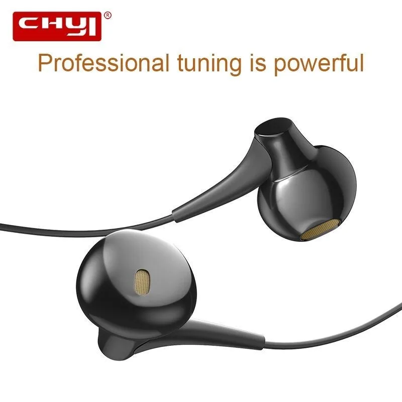 Chyi наушники мобильный телефон сабвуфер Проводная гарнитура Extra Bass прямой линией
