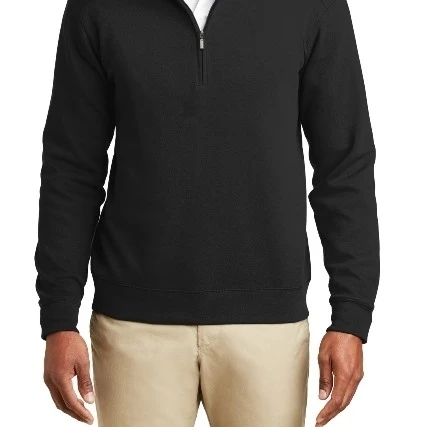 Port Authority K807 Мужская Блокировка 1 от 4-Zip Deep Black & Charcoal Heather-Extra Small |