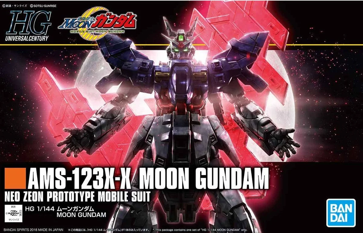 Bandai HGUC 1/144 MOON Gundam мобильный костюм сборные модели наборы экшн фигурки