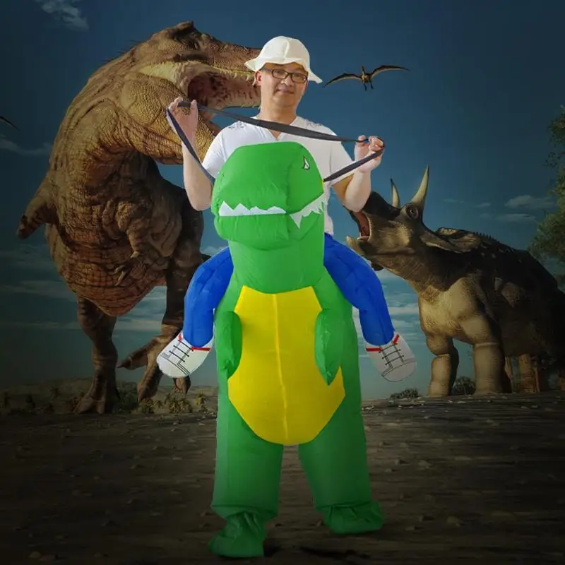 3D стенд для верховой езды надувной костюм динозавра платье на Хэллоуин