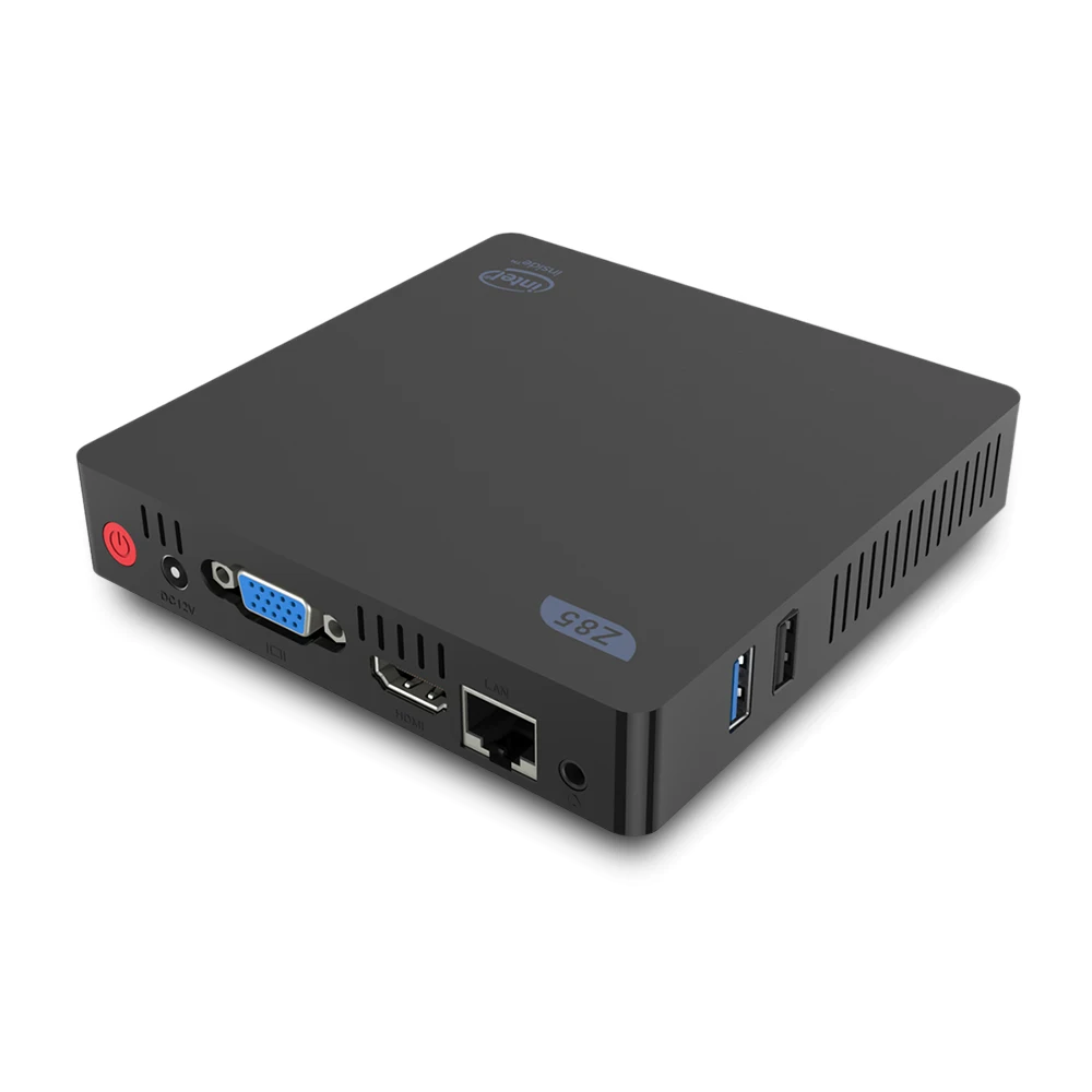Z85 Мини ПК 2 Гб 64 ТВ коробка с двойным экраном дисплей 5 8 ГГц Wi Fi Ethernet 1000Mbp Bluetooth 4 0