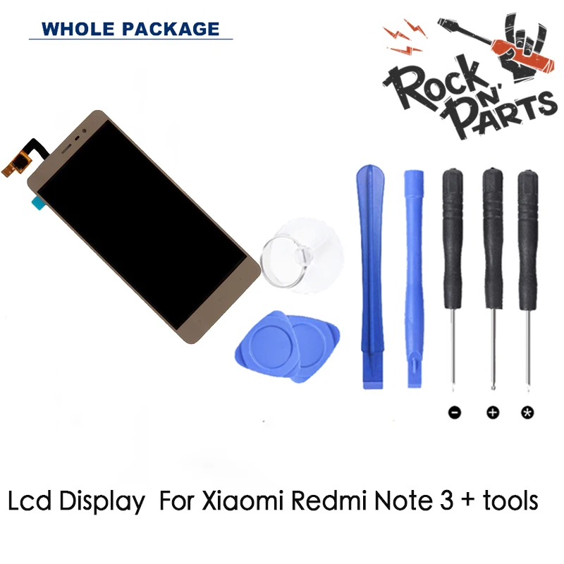 С ЖК дисплеем Дисплей собран с Сенсорный экран для Note 3 чехол Xiaomi Redmi премьер