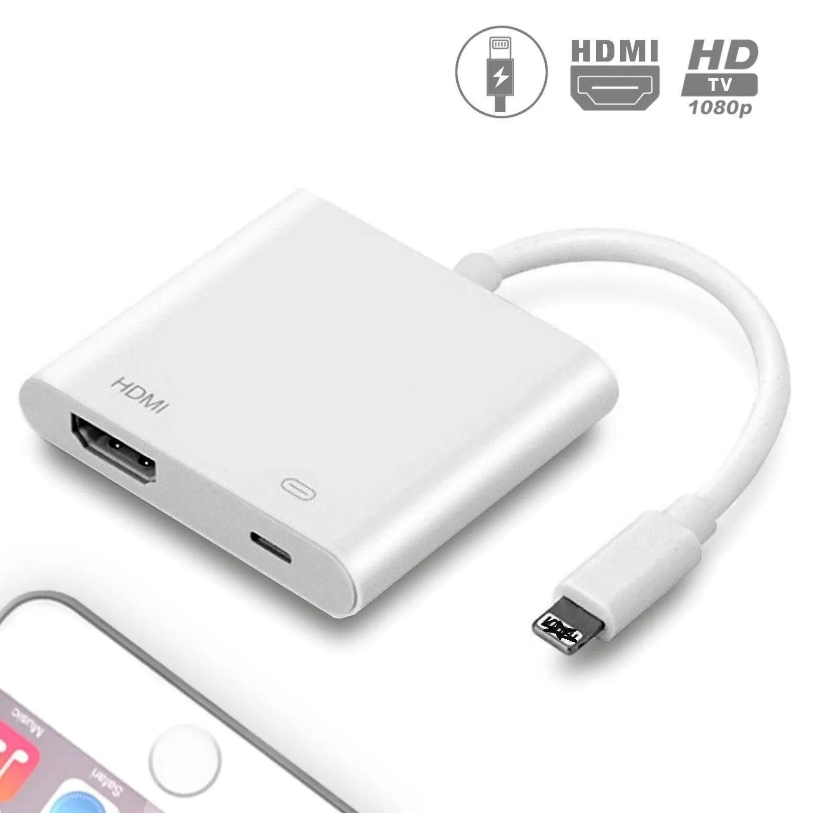 1080 P 8 контактный кабель адаптера Lightning HDMI tv AV для iPhone 6 S 7 Plus X|Кабели HDMI| |
